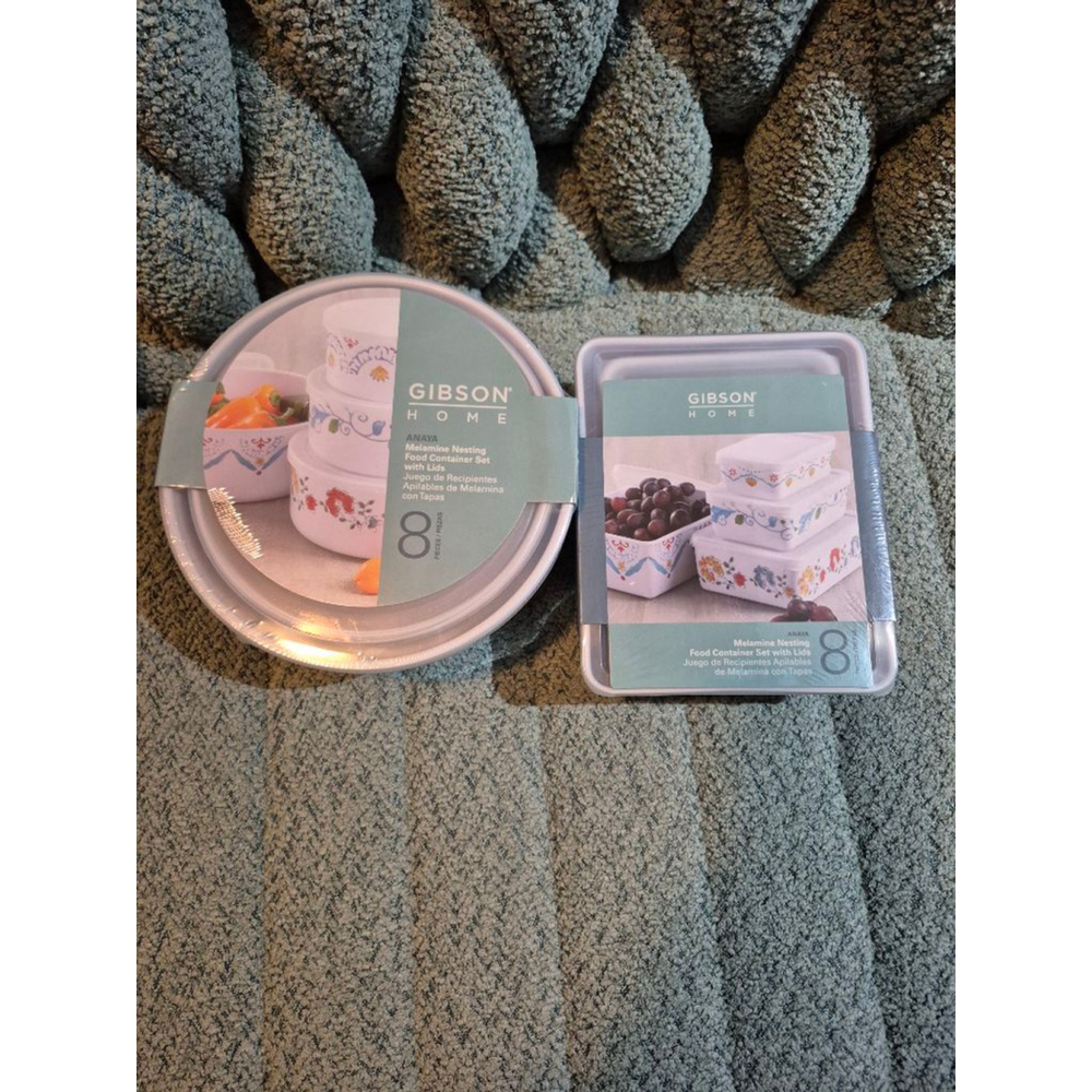 Gibson Home Food Storage Container Set with Lids White Multicolor One Size